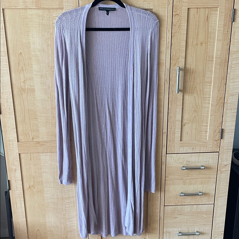 White House Black Market Lilac Knit Sweater